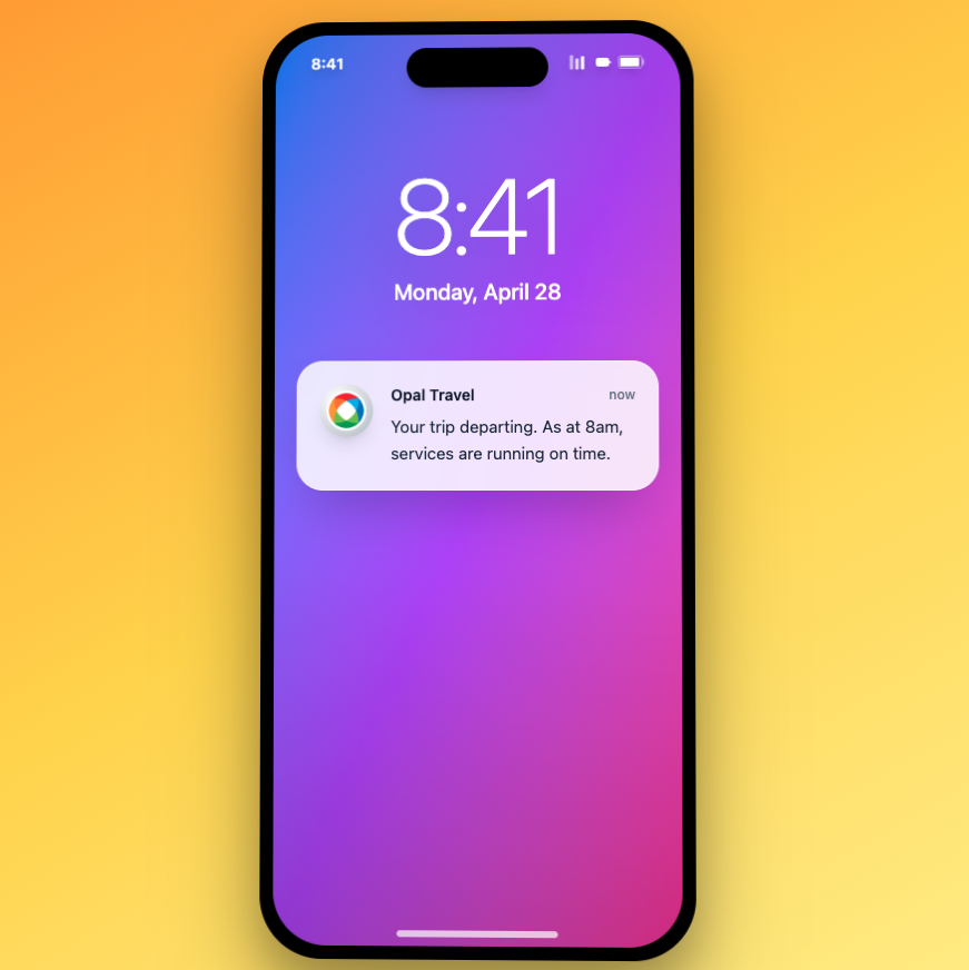 Opal app redesign mockup